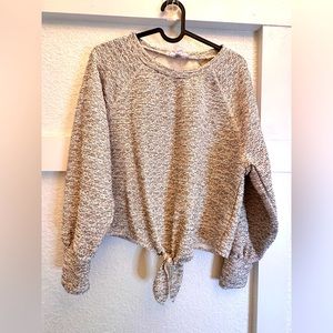 Jack by bb Dakota | Women Sweater | Black & White with shimmery silver | Size XS